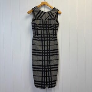 Ivy Moda Womens Dark Academia Twee Lined Pencil Dress Size S Preppy Retro Chic